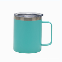 Custom 10oz 14oz Vacuum Coffee Insulated Stainless Steel Coffee Mugs With Handle wine tumbler wholesale